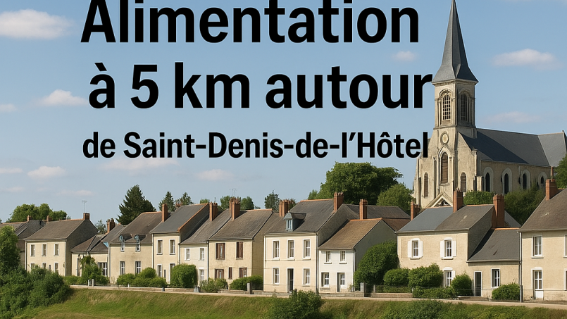 🥖 Manger local autour de Saint-Denis-de-l’Hôtel : nos bonnes adresses à moins de 5 km
