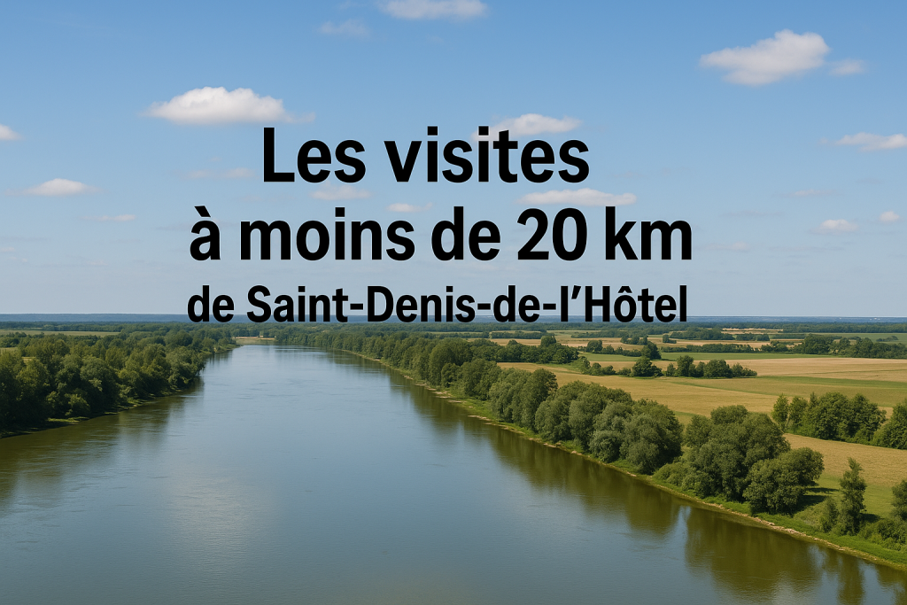 Les visites à ne pas manquer à moins de 20 km de Saint-Denis-de-l’Hôtel